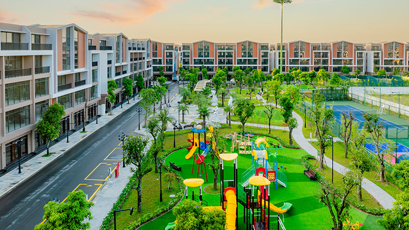 công viên trước nhà vinhomes ocean park 3