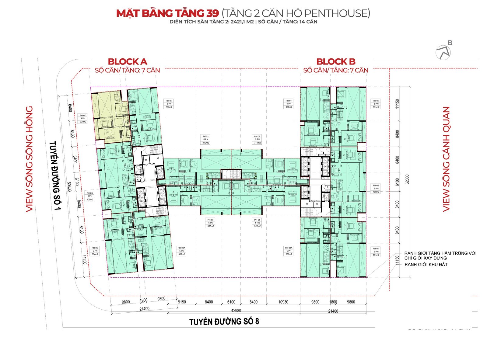 mặt bằng tầng chung cư sunshine legend city