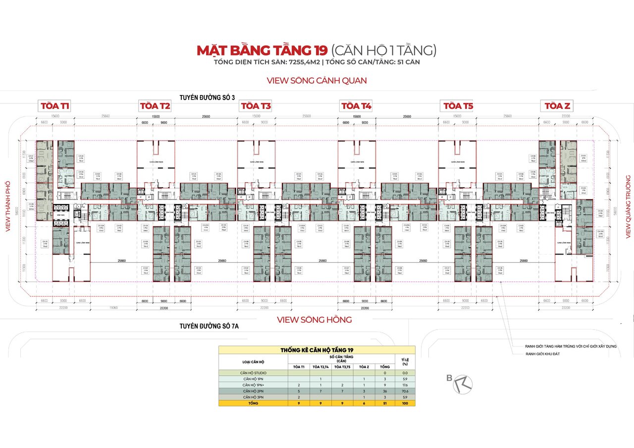 mặt bằng tầng chung cư sunshine legend city 6