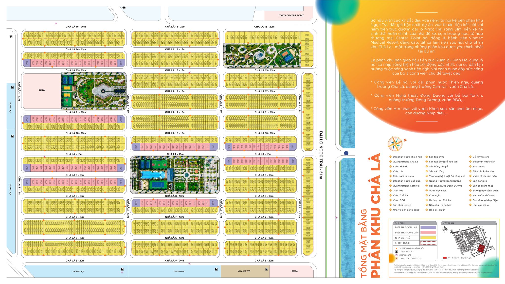 vị trí phân khu chà là vinhomes ocean park 2