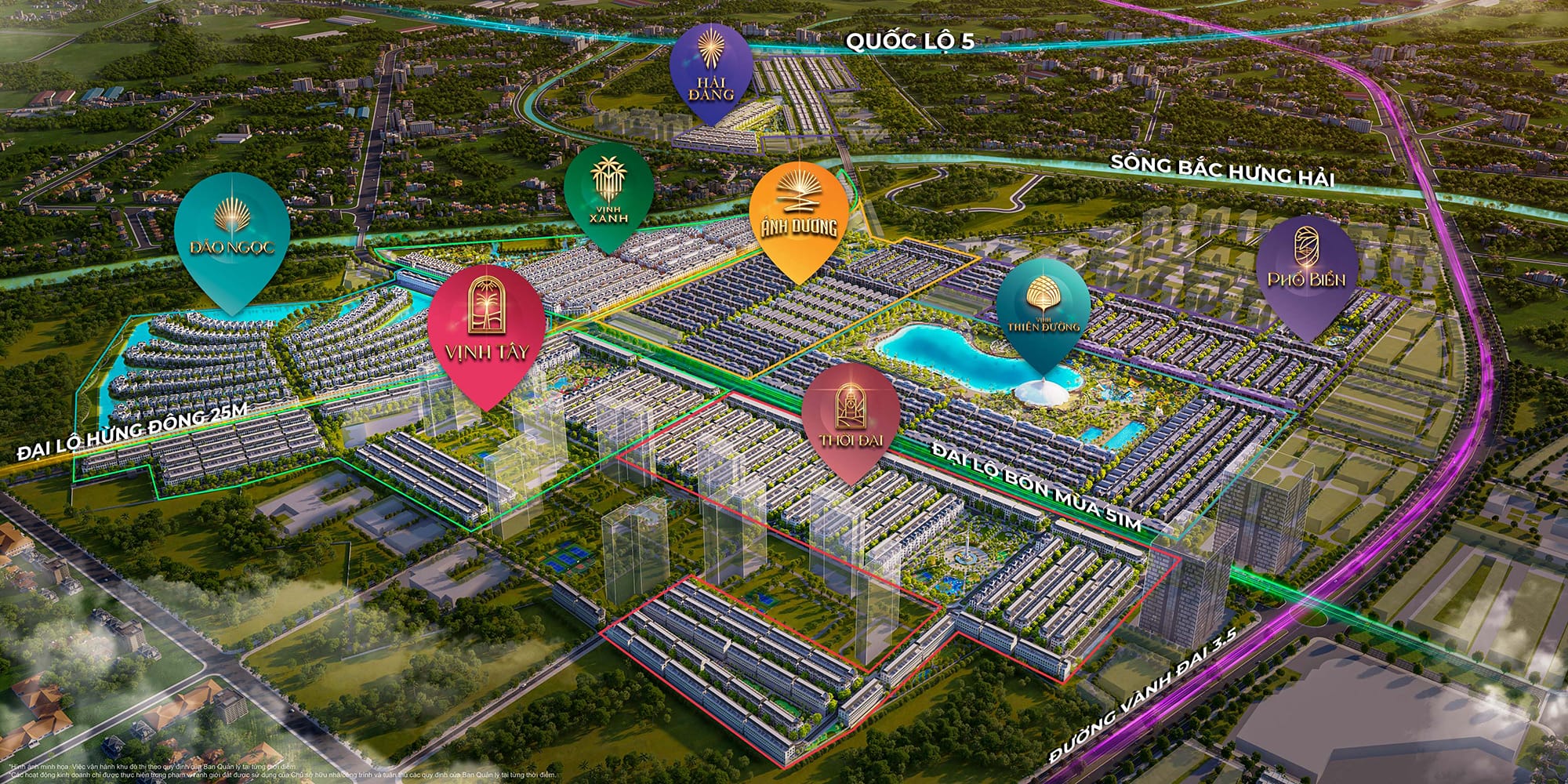 vinhomes ocean park 3 với 8 phân khu