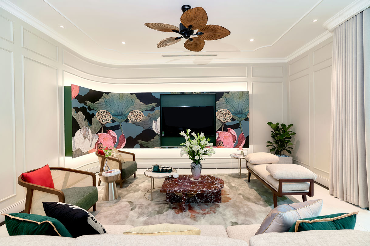 phòng khách biệt thự song lập sun bắc ninh 1