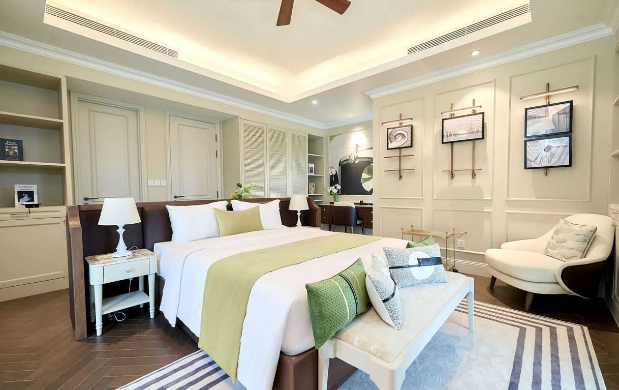 phòng ngủ biệt thự song lập sun group bắc ninh