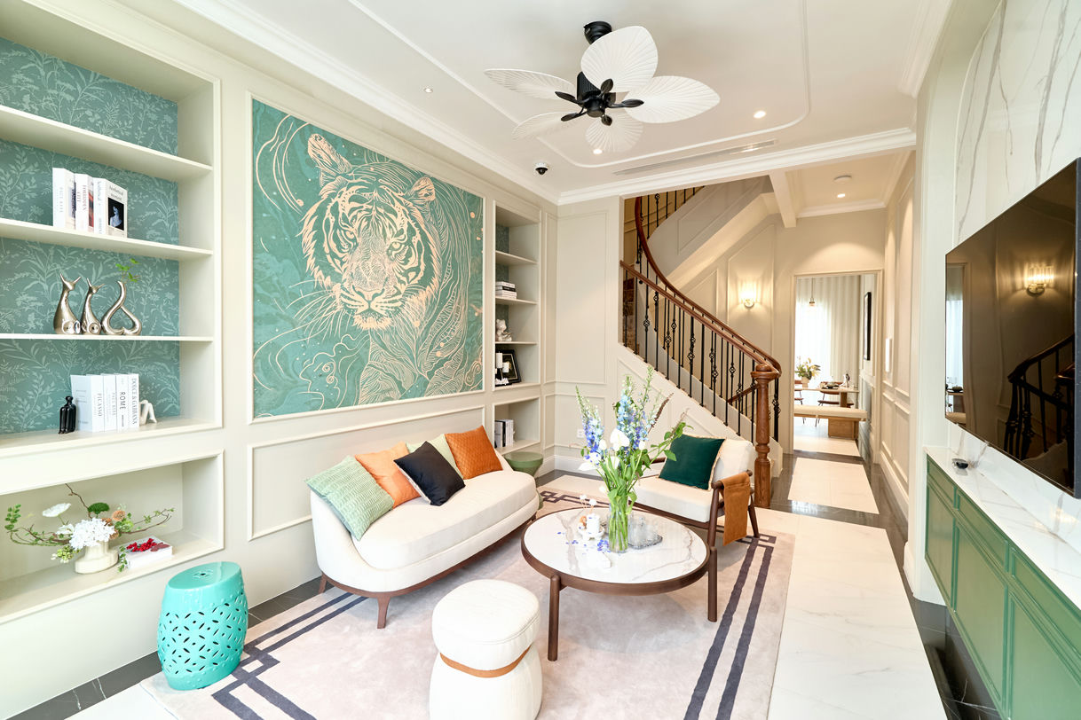 nhà mẫu phòng khách liền kề dự án sun bắc ninh 3