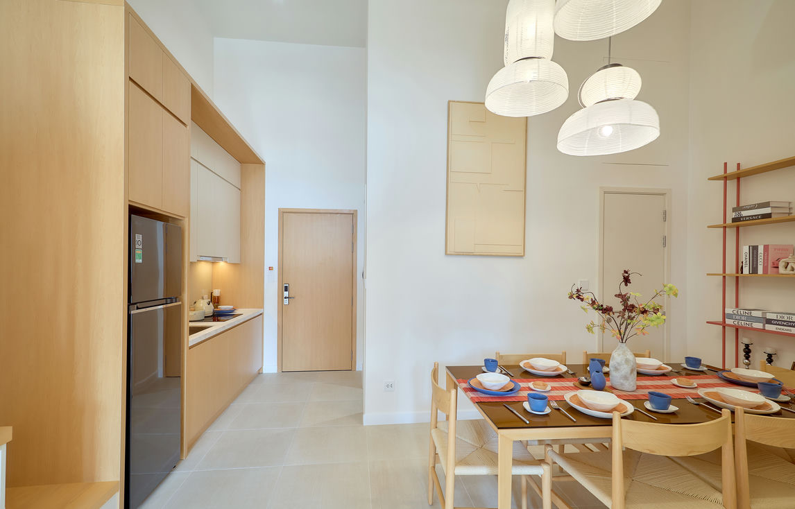 phòng bép chung cư 1 ngủ sun bắc ninh