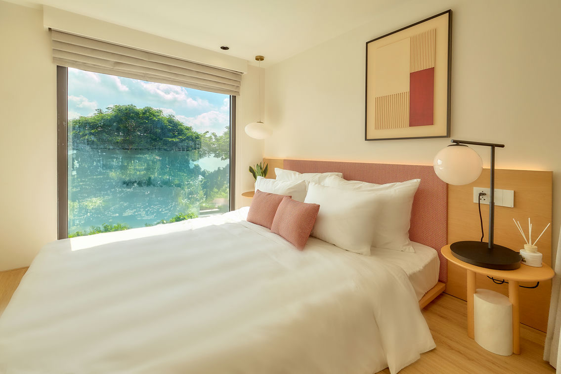 phòng ngủ căn hộ chung cư 1 ngủ dự án sun bắc ninh 1