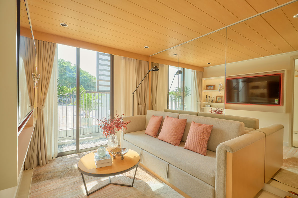 phòng khách nhà mẫu căn hộ chung cư 1 ngủ sun bắc ninh 1