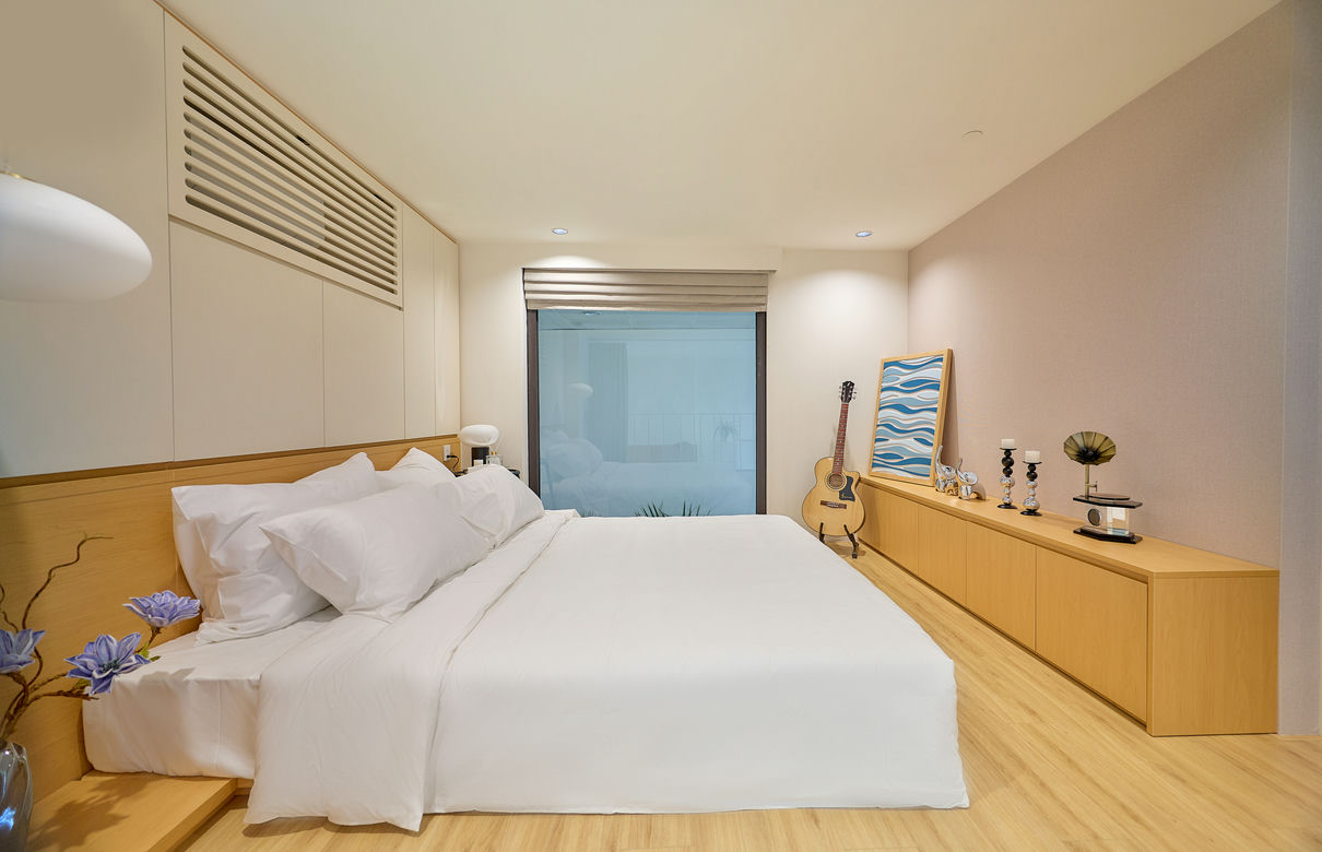 phòng ngủ căn hộ chung cư 2 ngủ dự án Sun Bắc Ninh 3