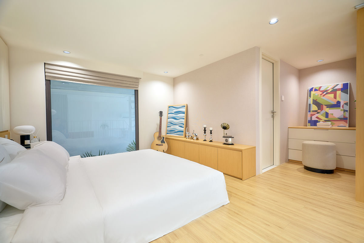 phòng ngủ căn hộ chung cư 2 ngủ dự án Sun Bắc Ninh 4