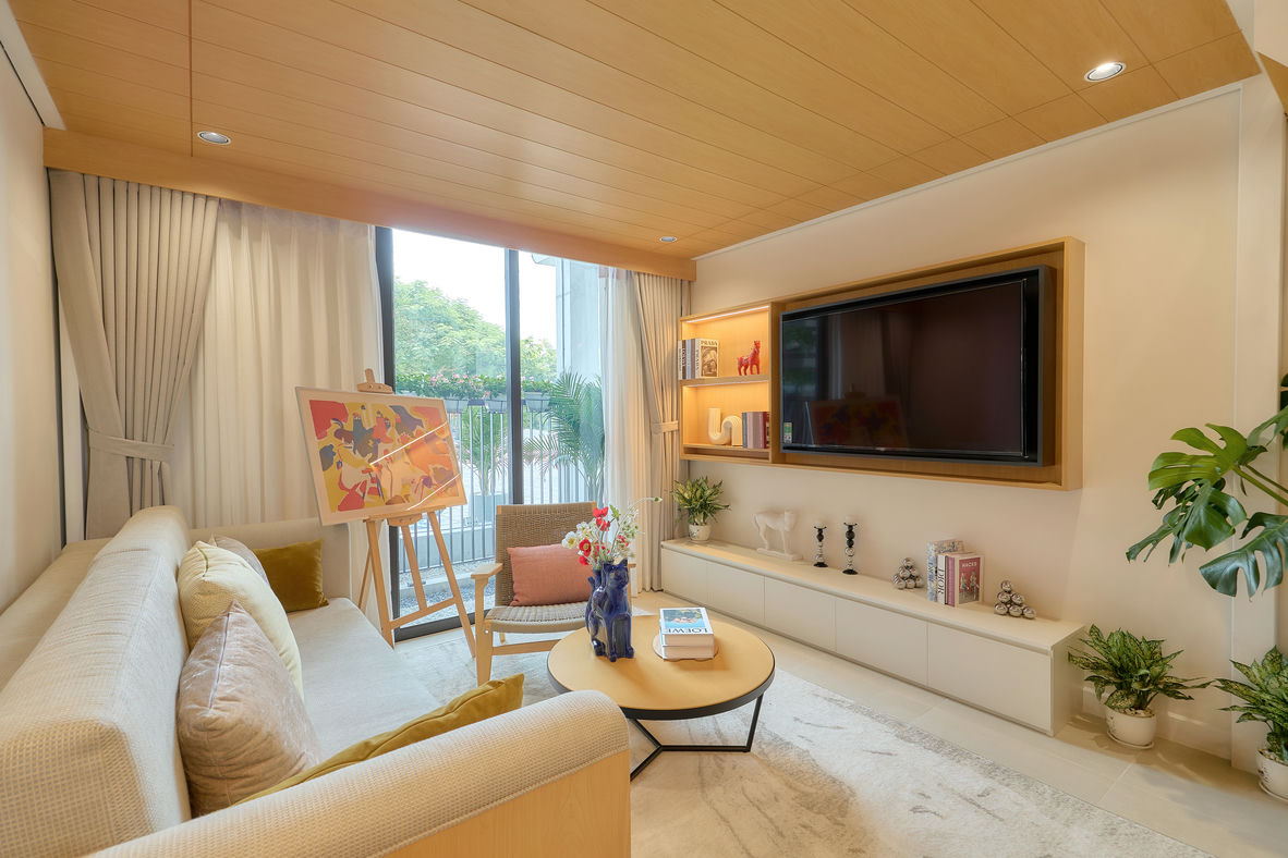 phòng khách chung cư studio sun bắc ninh