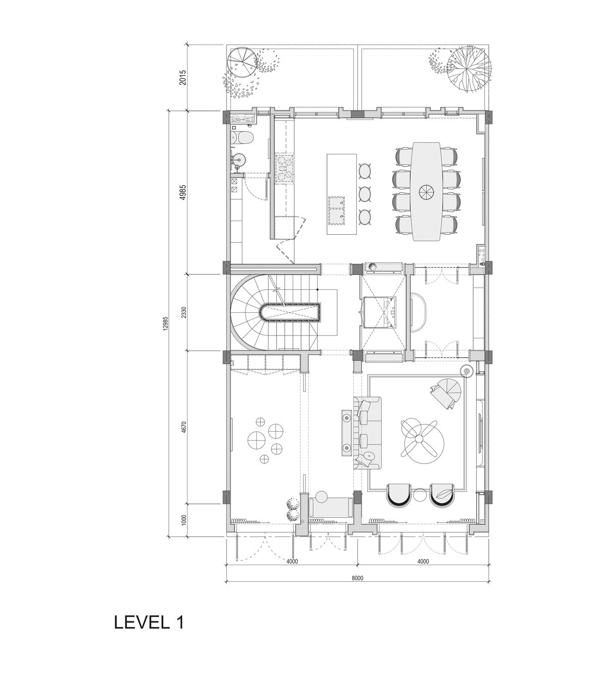 mặt bằng layout căn 8m đập thông sun bắc ninh